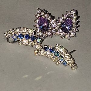 2/$25 Vintage high sparkle earrings